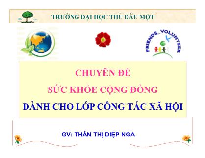 Bài giảng Sức khỏe cộng đồng - Chương IV: Sinh đẻ và kiểm soát sinh đẻ - Thân Thị Diệp Nga