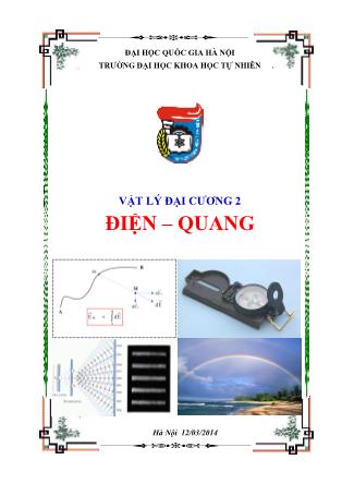 Bài giảng Vật lý đại cương 2: Điện – Quang