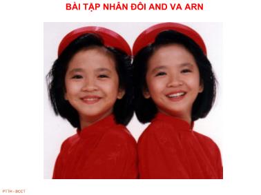 Bài tập nhân đôi ADN và ARN