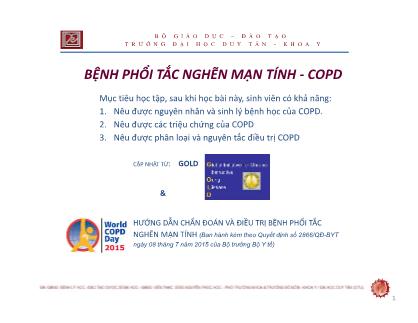 Bệnh phổi tắc nghẽn mạn tính-COPD - ThS. Nguyễn Phúc Học