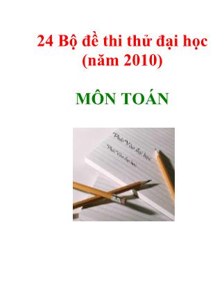 Bộ đề luyện thi Đại học và Cao đẳng môn Toán 2009