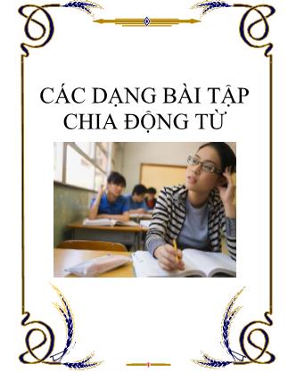 Các dạng bài tập chia động từ