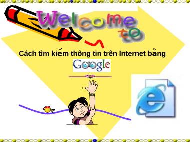 Cách tìm kiếm thông tin trên Internet bằng Google