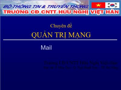 Chuyên đề Quản trị mạng