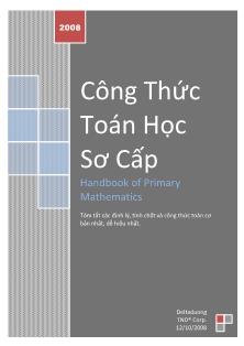 Công thức toán học sơ cấp