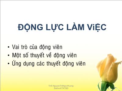 Động lực làm việc