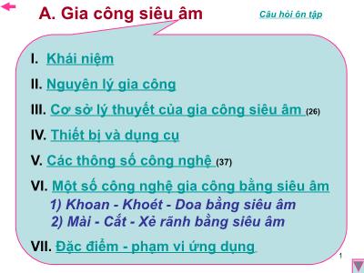 Gia công siêu âm