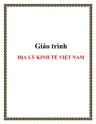 Giáo trình Địa lý kinh tế Việt Nam