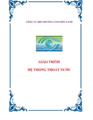 Giáo trình Hệ thống thoát nước