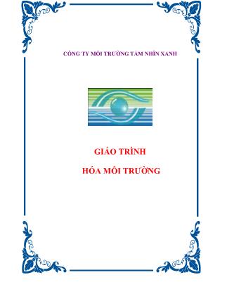 Giáo trình Hóa môi trường