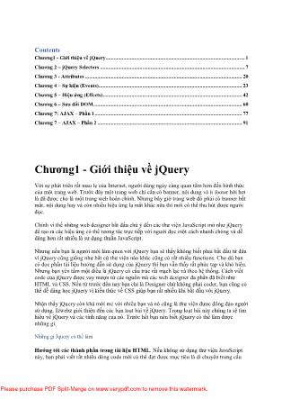 Giáo trình jQuery