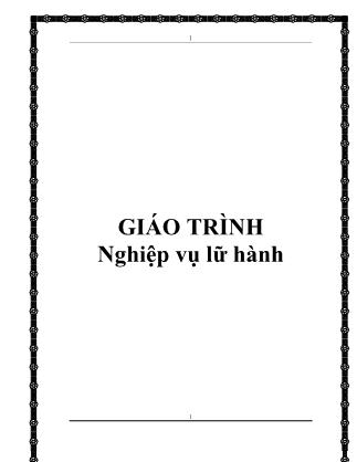 Giáo trình môn Nghiệp vụ lữ hành