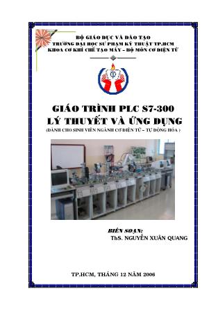 Giáo trình PLC S7-300 Lý thuyết và ứng dụng - ThS. Nguyễn Xuân Quang