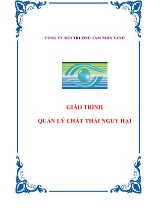 Giáo trình Quản lý chất thải nguy hại