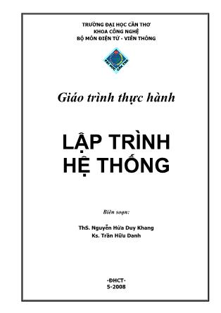 Giáo trình Thực hành Lập trình hệ thống