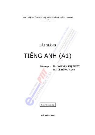 Giáo trình Tiếng Anh 1