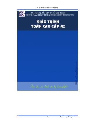 Giáo trình Toán cao cấp (A2)