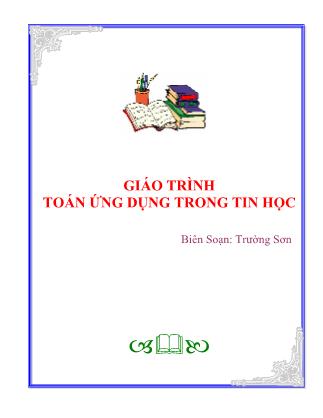 Giáo trình Toán ứng dụng trong tin học - Trường Sơn