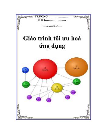 Giáo trình tối ưu hoá ứng dụng - Nguyễn Đắc Lực