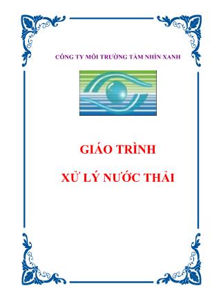 Giáo trình Xử lý nước thải