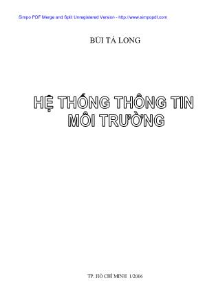 Hệ thống thông tin môi trường - Bùi Tá Long