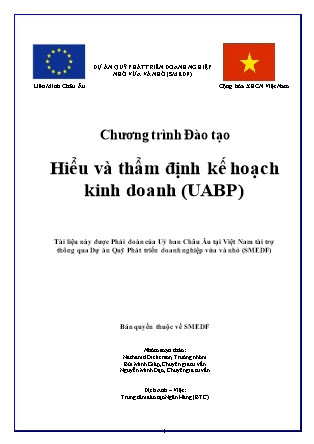 Hiểu và thẩm định kế hoạch kinh doanh (UABP)