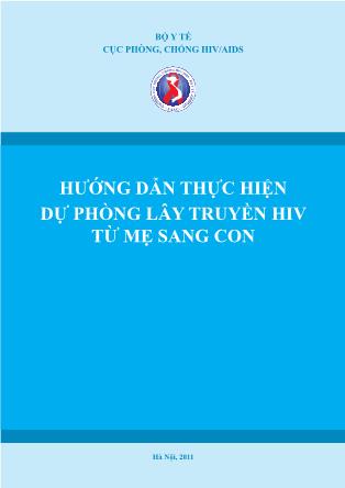 Hướng dẫn dự phòng lây truyền HIV từ mẹ sang con