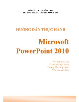 Hướng dẫn thực hành Microsoft PowerPoint 2010 (Phần 1)