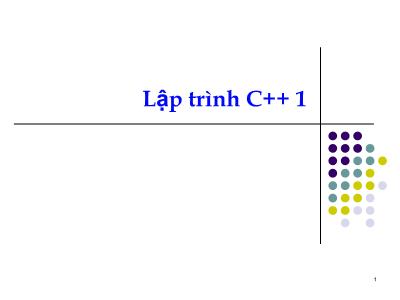 Lập trình C++ 1