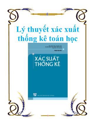 Lý thuyết xác suất và thống kê toán học - Phạm Đình Tùng