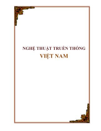 Nghệ thuật truyền thống Việt Nam