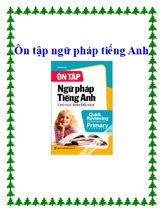 Ôn tập ngữ pháp tiếng Anh tổng hợp