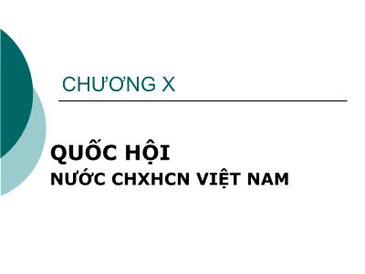 Quốc hội nước Cộng hòa xã hội chủ nghĩa Việt Nam