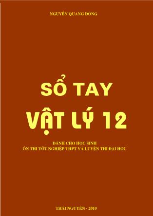 Sổ tay Vật lý 12