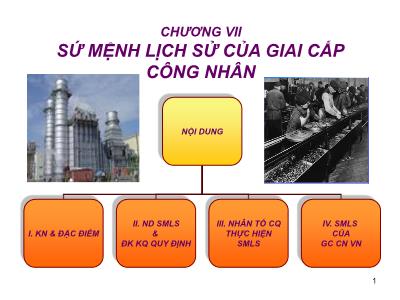 Sứ mệnh lịch sử của giai cấp công nhân