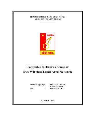 Tài liệu Mạng WLAN-Wireless Local Area Network