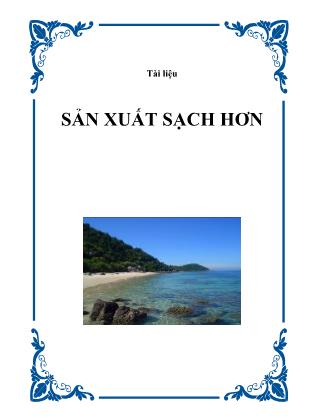 Tài liệu Sản xuất sạch hơn