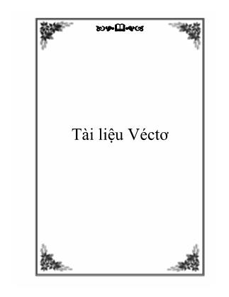 Tài liệu Véctơ