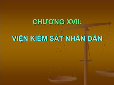 Tài liệu Viện kiểm sát nhân dân