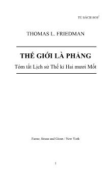 Thế giới là phẳng: Tóm tắt Lịch sử Thế kỉ Hai mươi Mốt