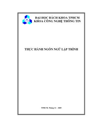 Thực hành ngôn ngữ lập trình