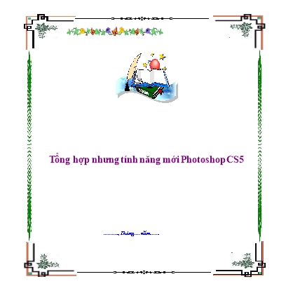 Tổng hợp nhưng tính năng mới Photoshop CS5