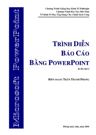 Trình diễnn báo cáo bằng Powerpoint - Trần Thanh Phong