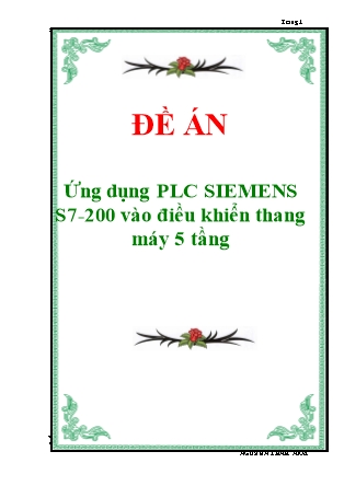 Ứng dụng PLC SIEMENS S7-200 vào điều khiển thang máy 5 tầng