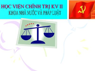 Vi phạm pháp luật và trách nhiệm pháp lý