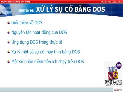 Xử lý sự cố bằng DOS