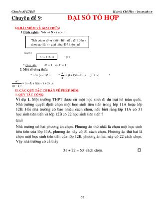 17 Chuyên đề đại số (Phần 2)