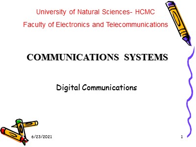 Bài giảng Hệ thống truyền thông số (Communications systems)