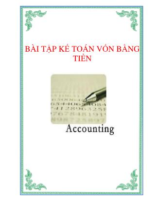 Bài tập kế toán vốn bằng tiền