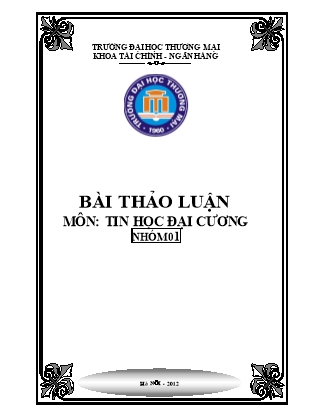 Bài thảo luận môn Tin học đại cương